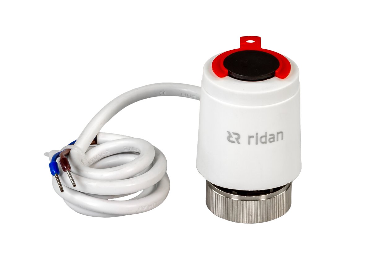 Ридан 082F1602R — Термоэлектрический привод TWA-QR, потребляемая мощность 2 Вт, класс зашиты IP41, совместимость AQT-R DN15-32