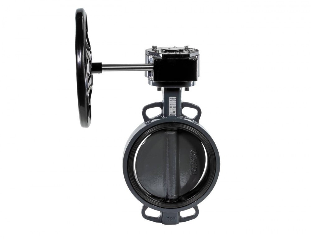 Ридан 082X4914R — Затвор дисковый с центрирующими проушинами ЗДМ PN25 DN50 корпус чугун GGG40; диск нержавеющая сталь 316; уплотнение EPDM; механический редуктор