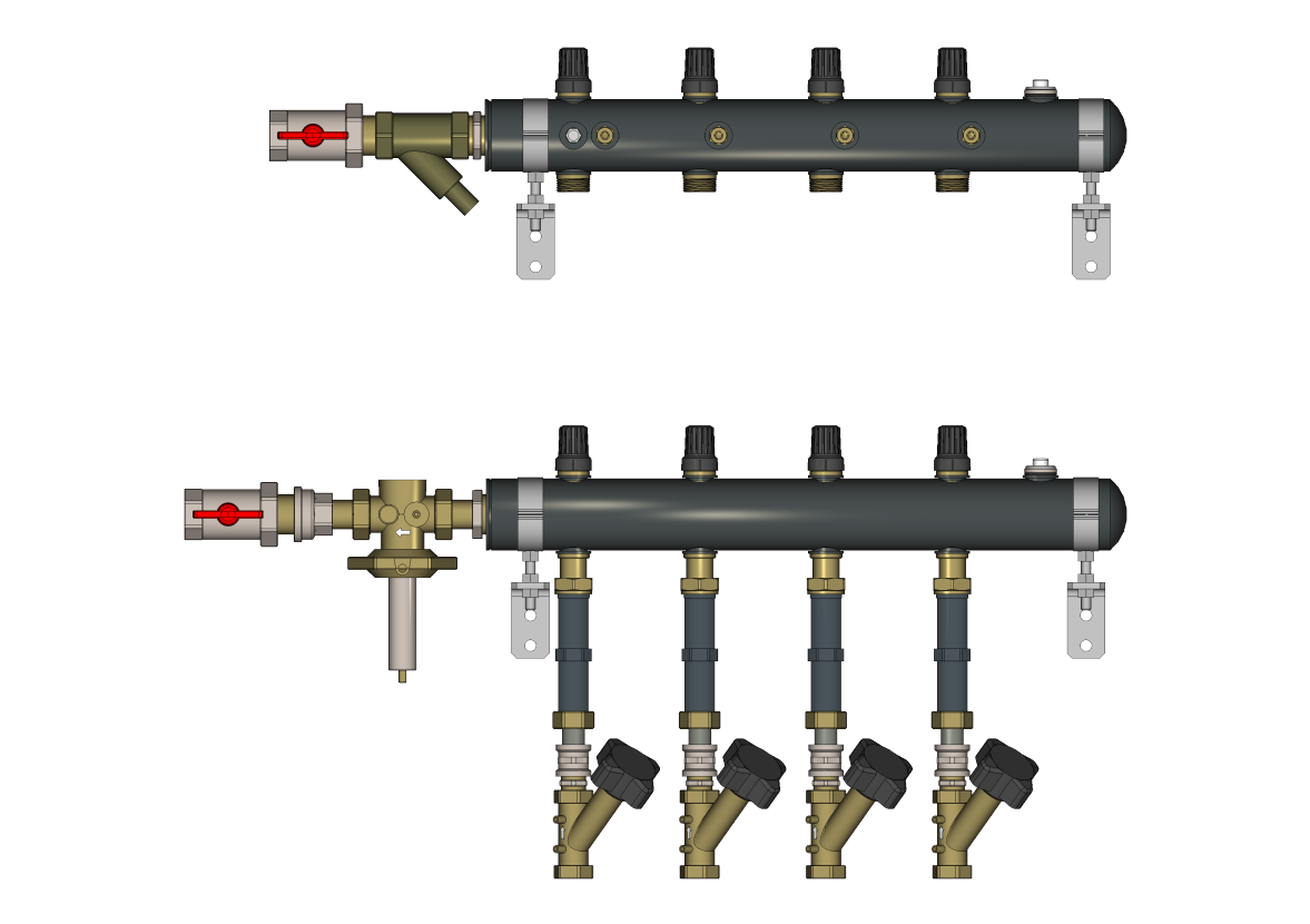 Ридан TDU.5R 162L2015R — Узел распределительный этажный DN50-3L-25-APT20-MNT15