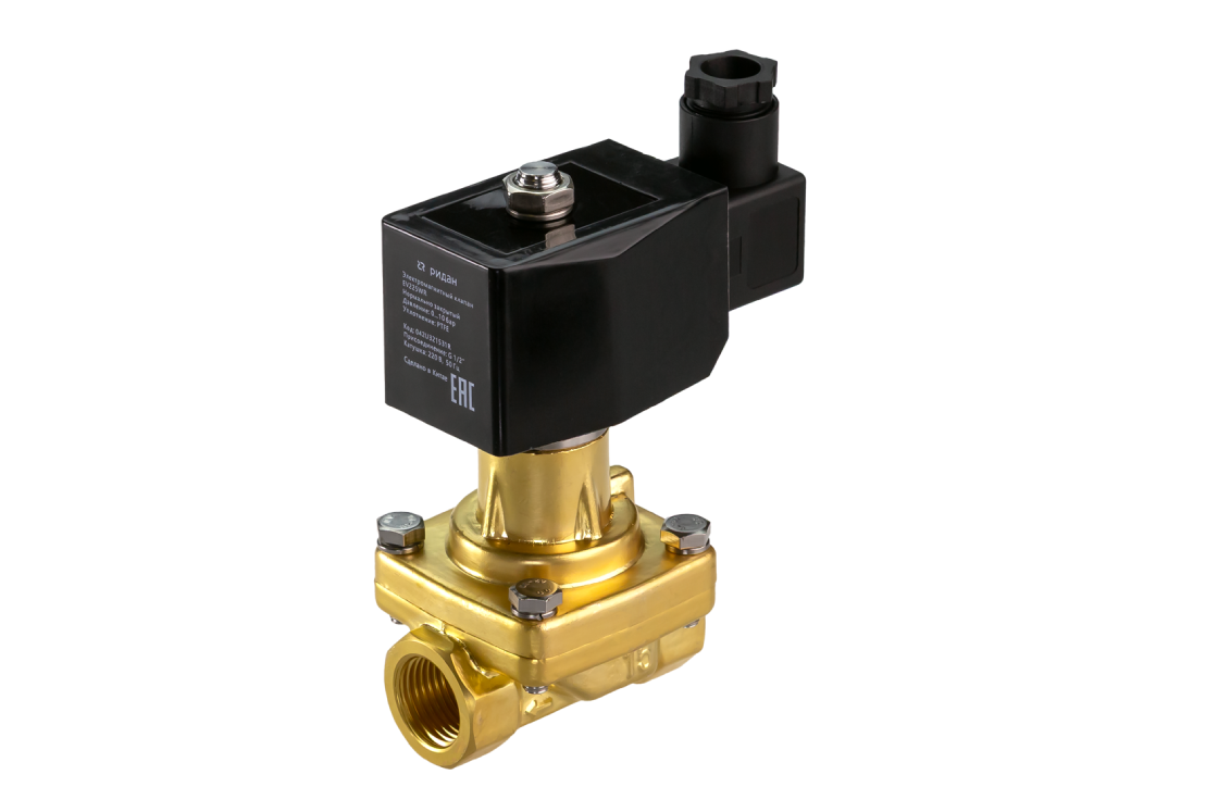 Ридан 042U325031R — Клапан электромагнитный EV225WR, G 2, PTFE, нормально закрытый, 0…10 бар, с катушкой 220В, 50 Гц