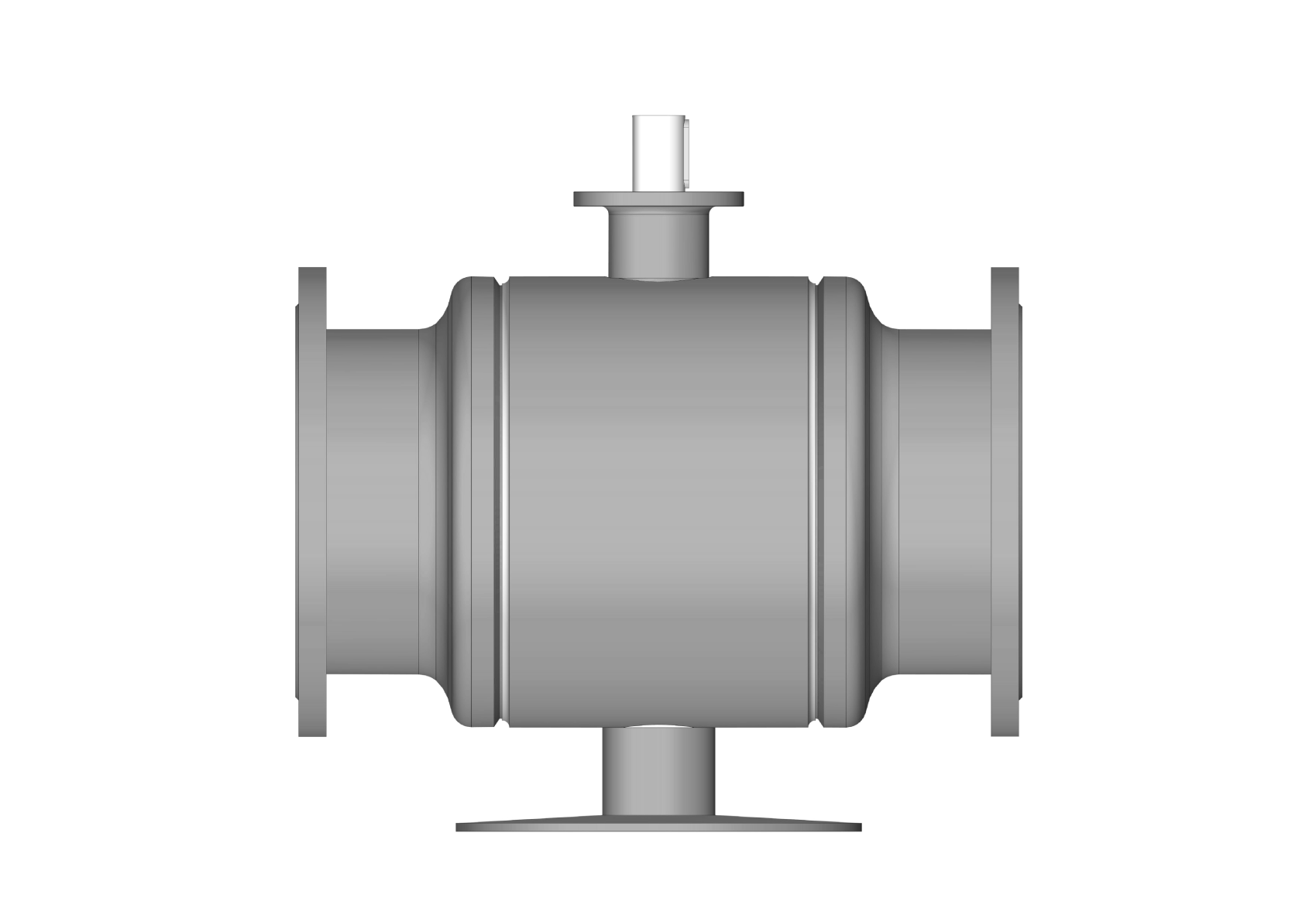 Ридан RJIP Premium 065N0282GR — Кран шаровой FF DN500 PN16 GF (фланцевый, под привод, стандартный проход)