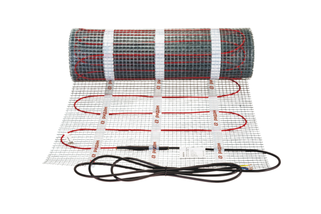 Ridan 21RT1078R — Нагревательный мат Ridan TF-200 2,5 м² с терморегулятором Ridan Twist (черный)