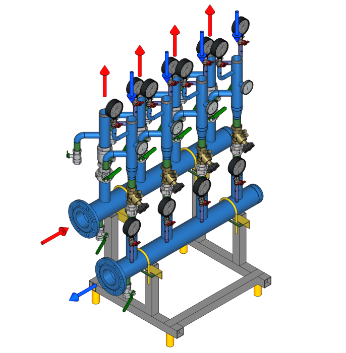 Коллекторы «Ридан» в составе БТП